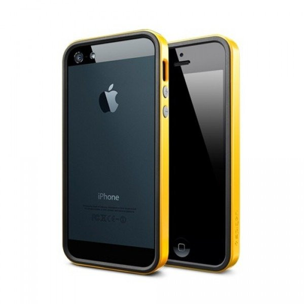 Etui SPIGEN iPhone 5 Neo Hybrid EX Slim Vivid Series Reventon Yellow Apple Futerał Case