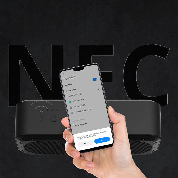 Tronsmart Force SE wodoodporny bezprzewodowy głośnik Bluetooth 50W z funkcją Powerbank czarny (752288)