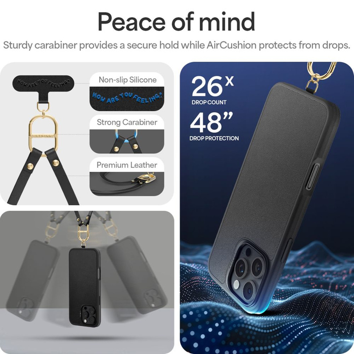 ETUI SPIGEN CYRILL KAJUK CLASSIC CHARM MAG MAGSAFE IPHONE 16 PRO BLACK