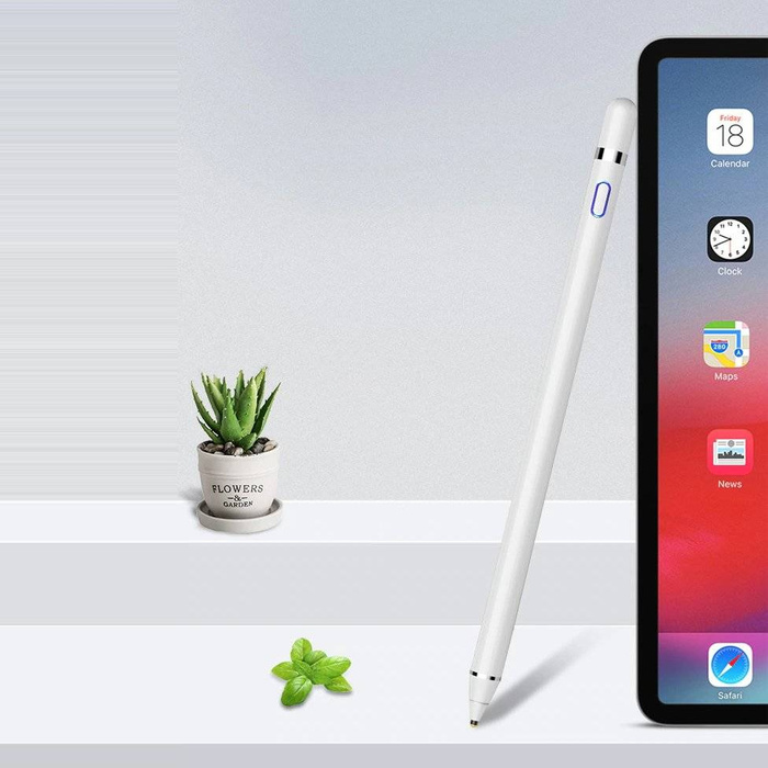Cartinoe pojemnościowy rysik stylus pen do iPad z cienką końcówką 1,5 mm biały