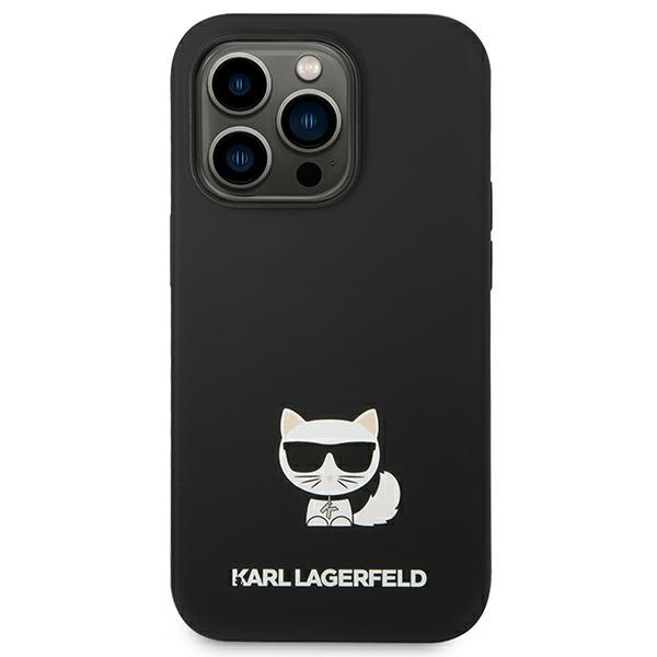 Etui KARL LAGERFELD Apple iPhone 14 Pro Silicone Choupette Body Czarny Hardcase