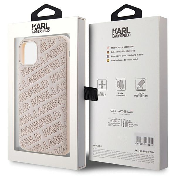 Etui Karl Lagerfeld KLHCN61PQKPMP iPhone 11 / Xr 6.1" różowy/pink hardcase Quilted K Pattern Case