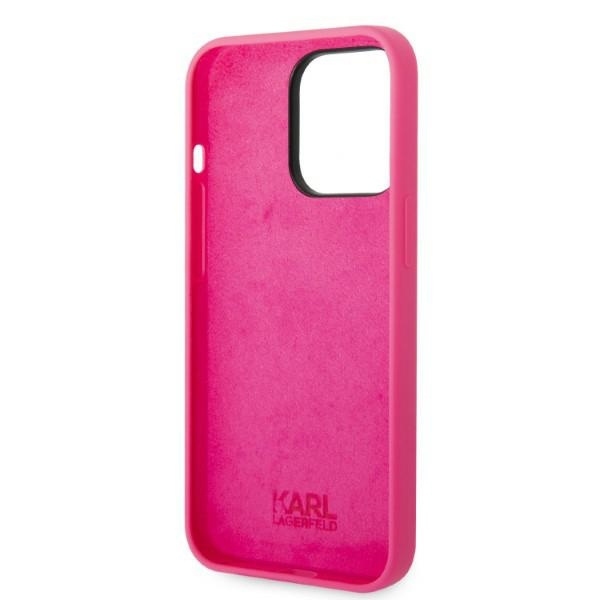 Etui KARL LAGERFELD Apple iPhone 14 Pro Silicone RSG Różowy Hardcase