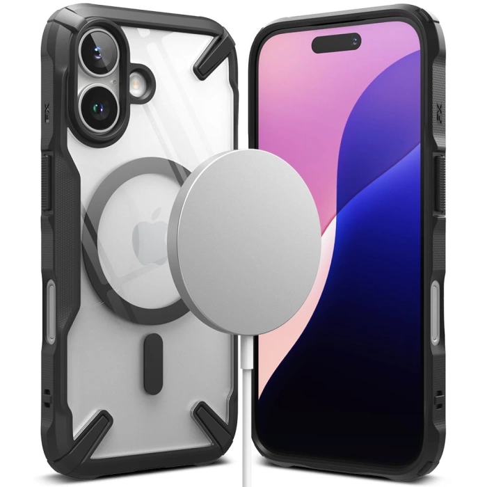 Etui RINGKE FUSION X MAGNETIC MAGSAFE IPHONE 16 BLACK