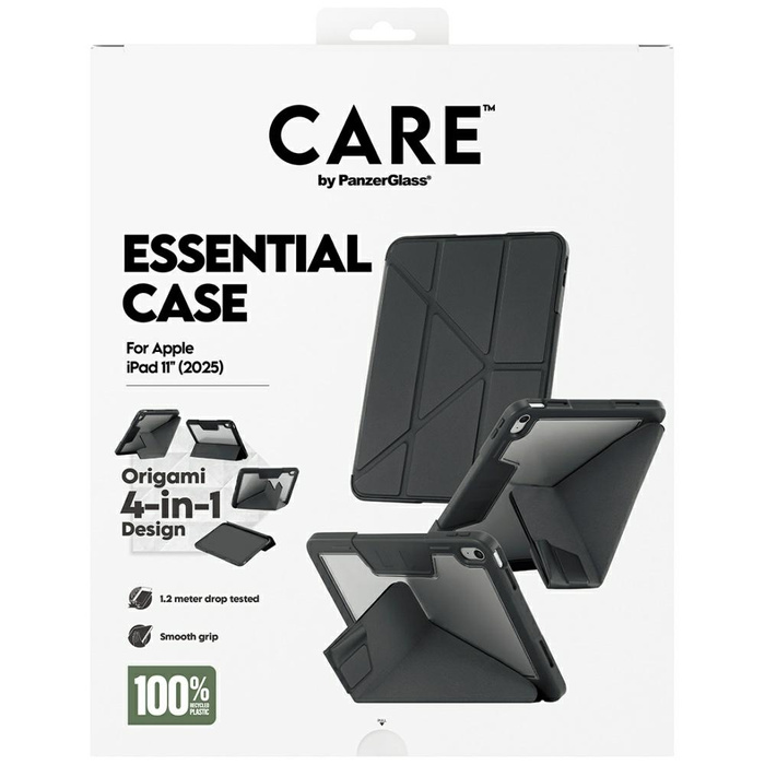 Etui Care by PanzerGlass Y fold do iPad  11" (2025) czarny