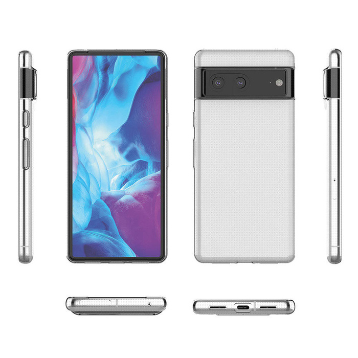 Etui Ultra Clear 0.5mm etui do Google Pixel 7a cienki pokrowiec przezroczyste Case
