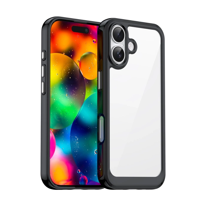 Etui Outer Space iPhone 17 Czarne Przezroczyste