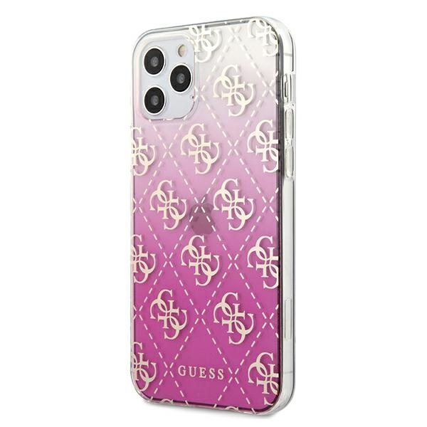 Etui GUESS Apple iPhone 12 Pro Max 4G Gradient Różowy Hardcase