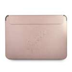 Etui GUESS Laptop Tablet 13 Sleeve Saffiano Script Różowy Case
