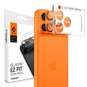 OSŁONA APARATU SPIGEN OPTIK PRO XL GLAS.TR ”EZ FIT” CAMERA PROTECTOR IPHONE 17 PRO MAX ORANGE