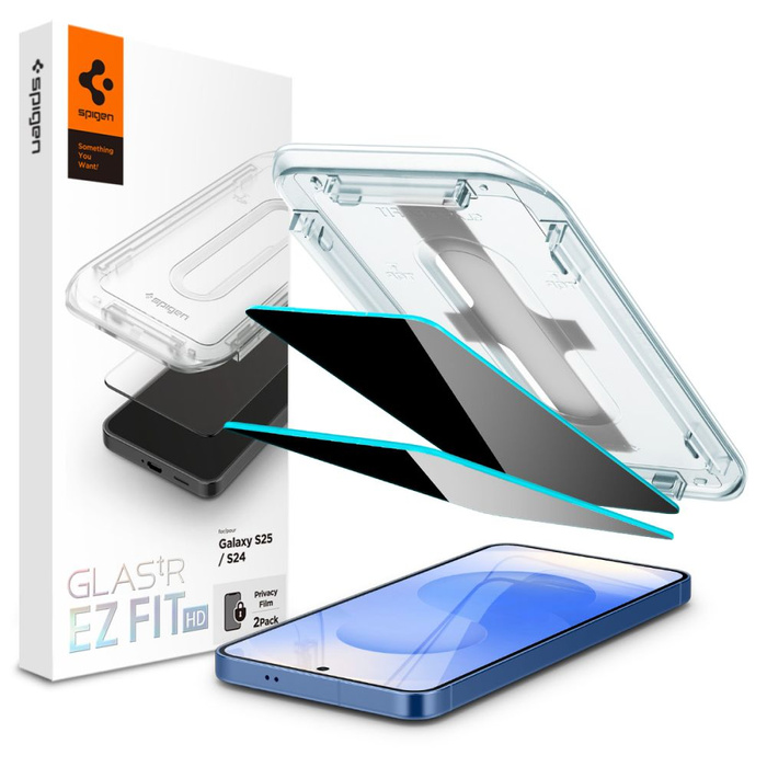 SZKŁO PRYWATYZUJĄCE SPIGEN SAMSUNG GALAXY S24 / S25 GLAS.TR ”EZ FIT” HD 2-PACK PRIVACY