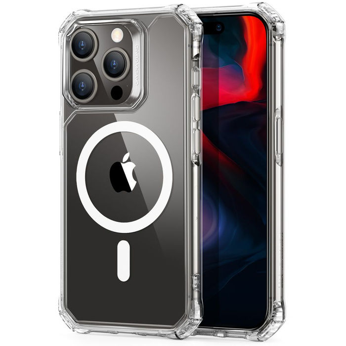 Etui Esr Air Armor Halolock Magsafe Iphone 15 Pro Max Clear Case