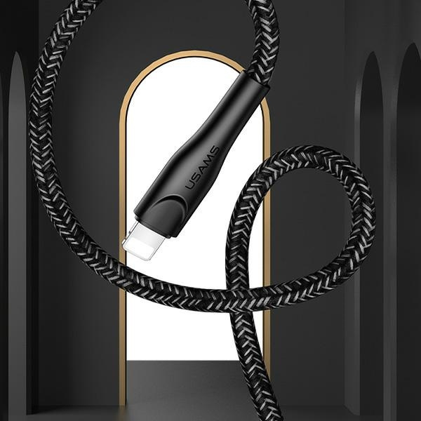 USAMS Kabel pleciony U41 Lightning/USB Fast Charge 2m czerwony/red SJ394USB02 (US-SJ394)