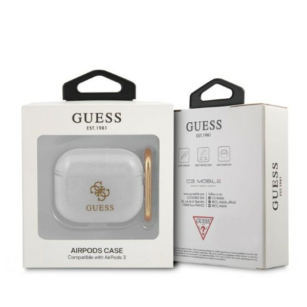 Etui GUESS Apple AirPods 3 Glitter Collection Bezbarwny Case