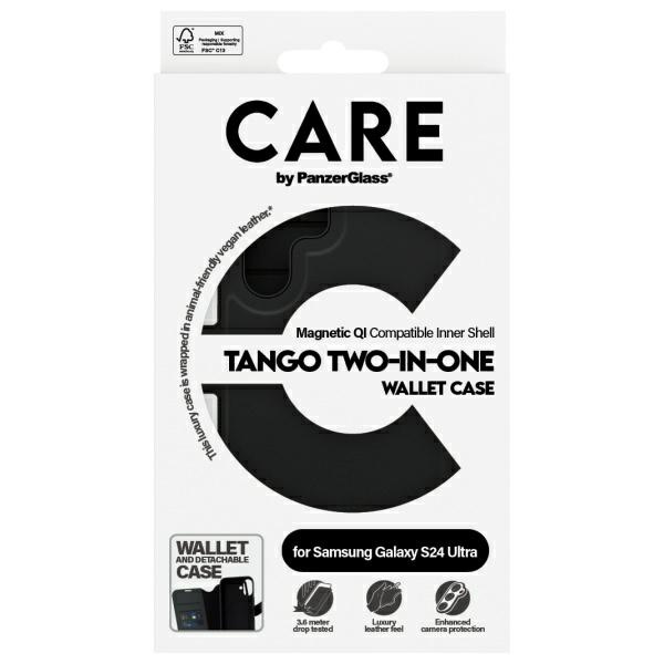 CARE by PanzerGlass Feature Tango 2in1    Wallet Sam S24 Ultra czarny/black 1165