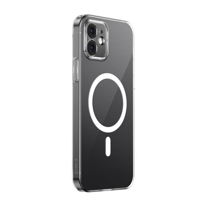 Etui ochronne Baseus Magnetic Crystal Clear do iPhone 12 (transparentne) + szkło hartowane + zestaw czyszczący
