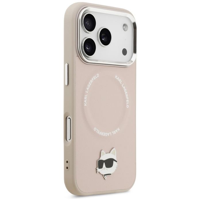 Etui Karl Lagerfeld Choupette Pin        MagSafe do iPhone 17 Pro różowy