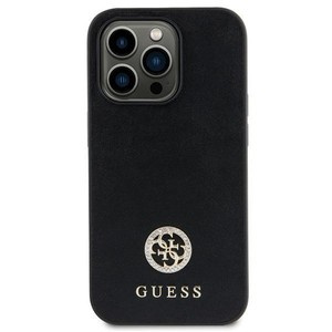 Etui Guess GUHCP15MPS4DGPK iPhone 15 Plus 6.7" czarny/black hardcase Strass Metal Logo Case