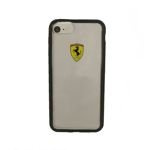 Etui FERRARI Apple iPhone 7 8 Bezbarwny Czarny Case
