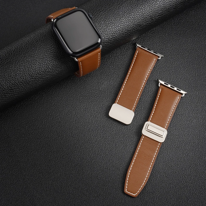 Pasek Dux Ducis Ya na Apple Watch 42 / 44 / 45 / 49 mm - brązowy