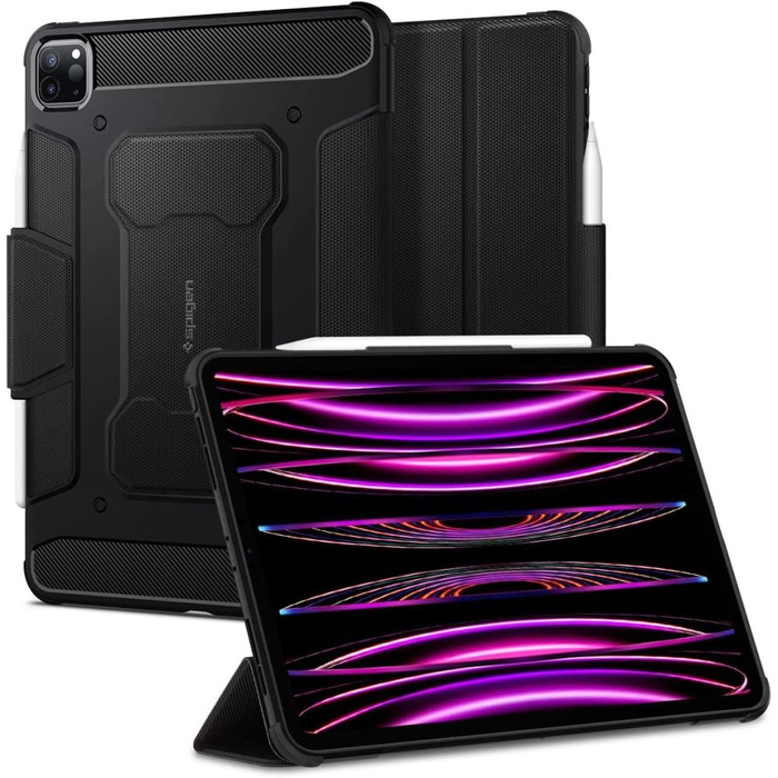 Etui SPIGEN Rugged Armor Pro iPad Pro 4/5/6 12.9 2020/2021/2022 Black Case