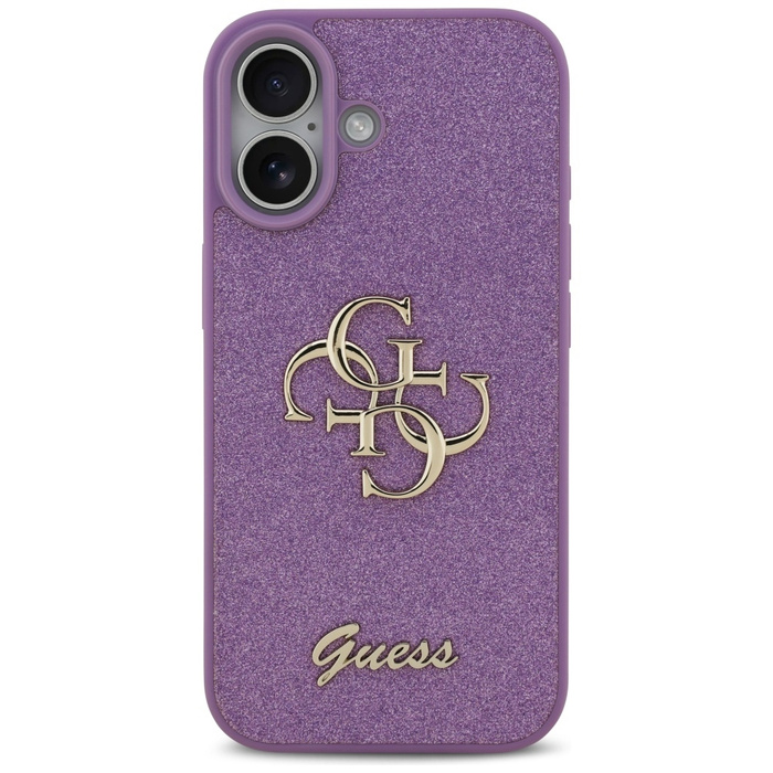 Etui Guess Fixed Glitter Big 4G do       iPhone 17 liliowy