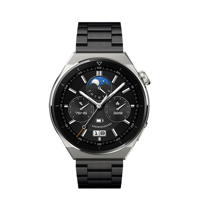 Pasek do Samsung Galaxy Watch Forcell F-Design FS06 zatrzask stal 20 mm czarny