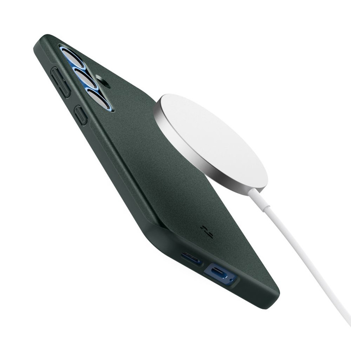 ETUI SPIGEN SAMSUNG GALAXY S25 THIN FIT MAG MAGSAFE ABYSS GREEN