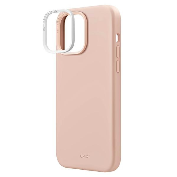 UNIQ etui Lino iPhone 14 Pro Max 6,7" różowy/pink blush
