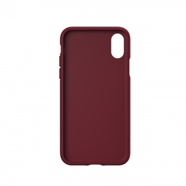 Etui Adidas OR Moulded PU Suede iPhone X/XS burgundowy/collegiate burgundy 33282