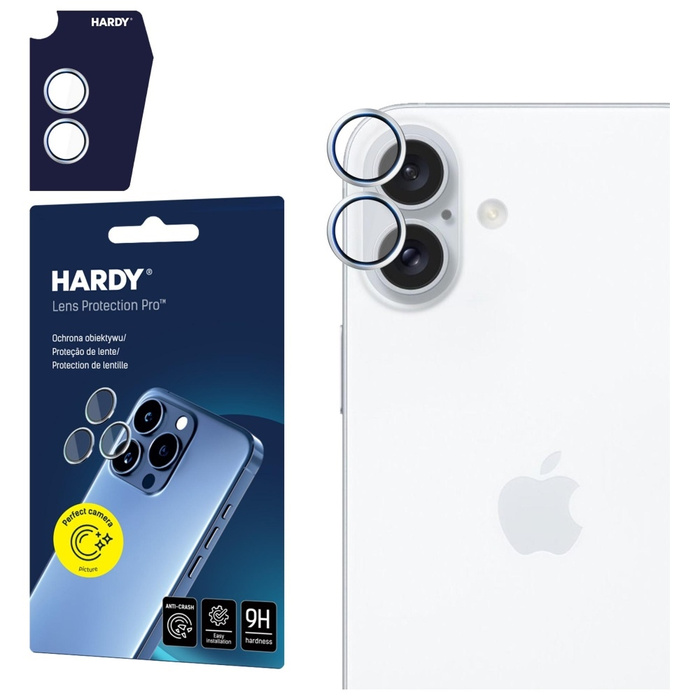 Ochrona na obiektyw aparatu 3MK iPhone 17 HARDY Lens Protection Pro Srebrny