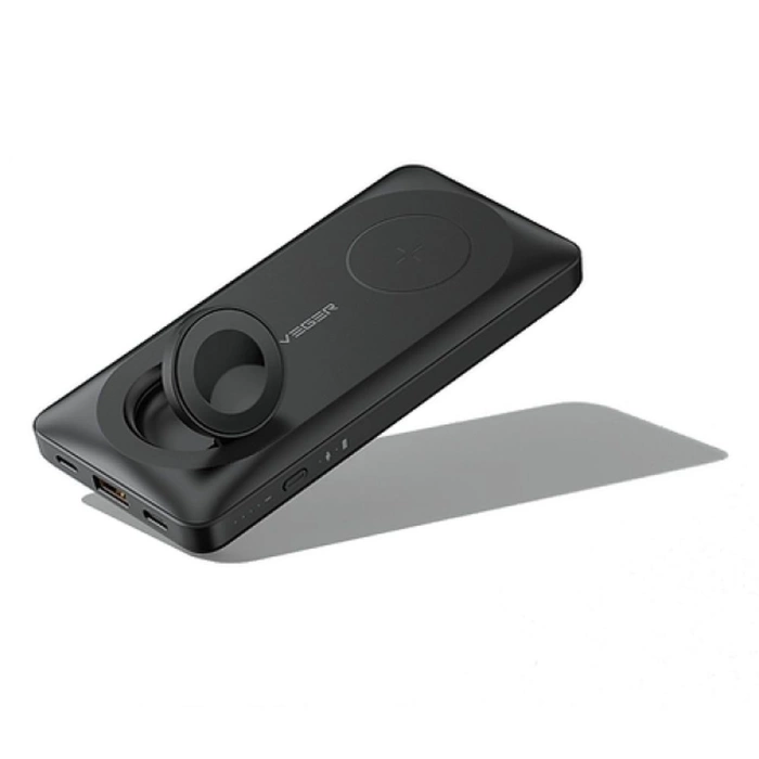 Powerbank Veger MagMulti W1156 10000mAh 22.5W 3A MagSafe PD QC3.0 - czarny