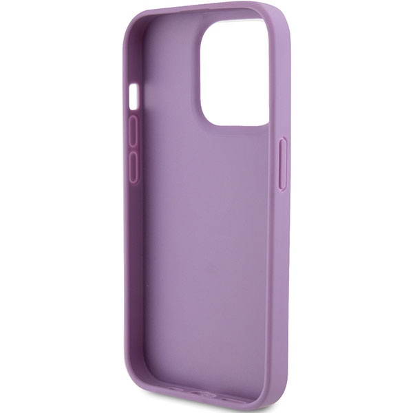 Etui Guess GUHCP15XP4EPMU iPhone 15 Pro Max 6.7" fioletowy/light purple hardcase Leather 4G Stamped Case