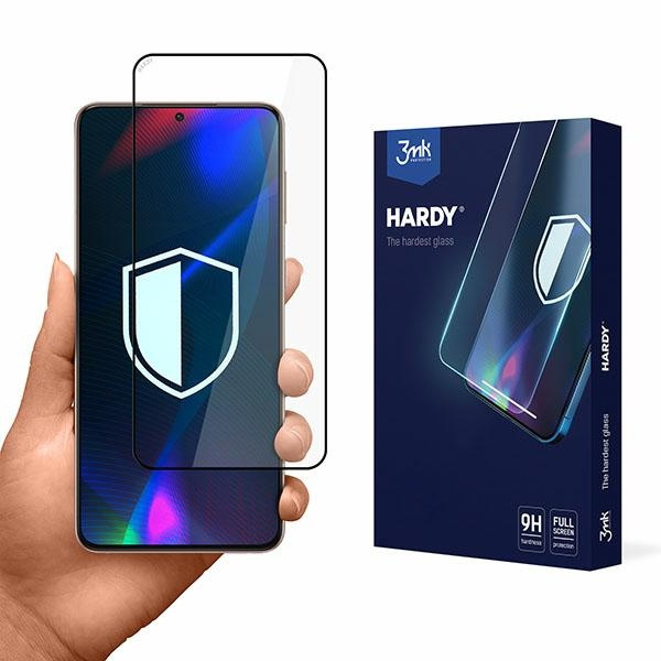 3MK Hardy Sam S21 5G utwardzone chemicznie szkło czarny/black