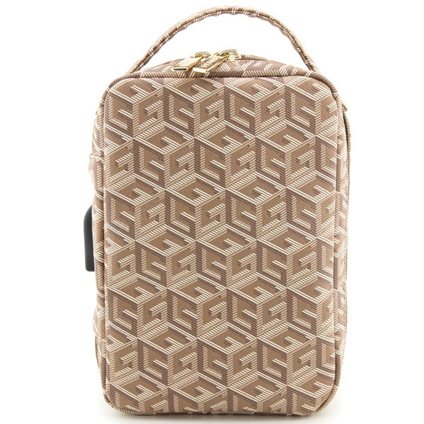 Guess Torba GUHBHGCFSEW Organizer brązowy/brown GCube Stripe
