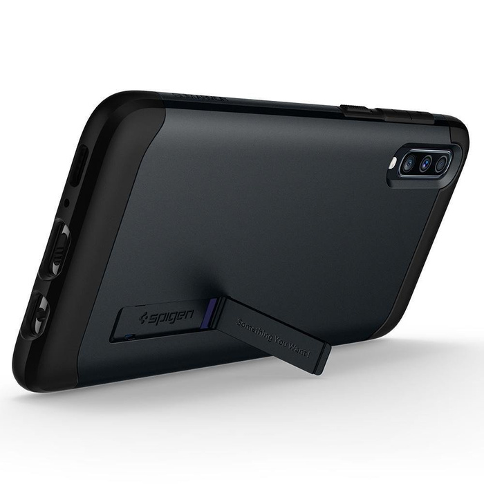 Etui SPIGEN Slim Armor Samsung Galaxy A70 Metal Slate Szare Case