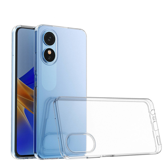 Etui Ultra Clear 0.5mm etui do Oppo A17 cienki pokrowiec przezroczyste Case