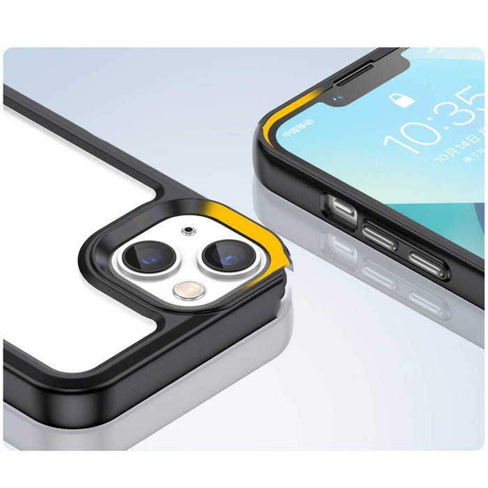 Outer Space Case etui iPhone 14 Plus sztywny pokrowiec z żelową ramką czarny