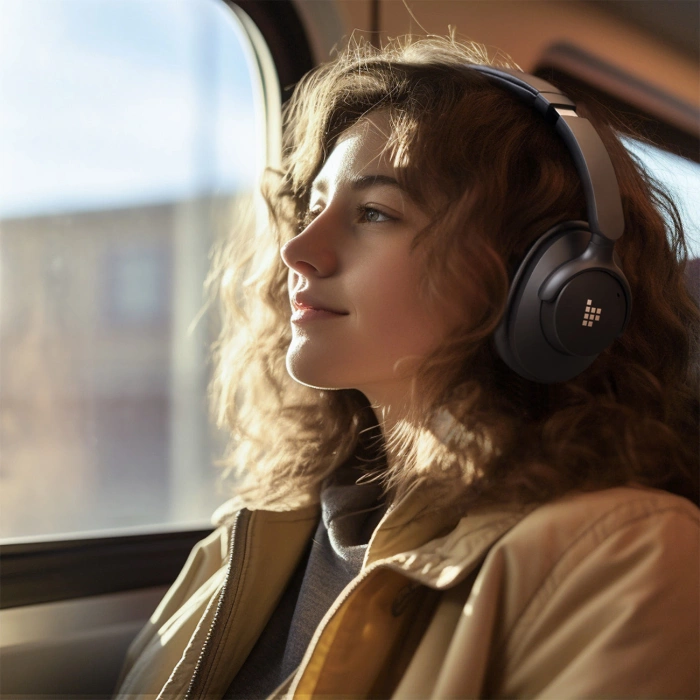 Słuchawki bezprzewodowe Tronsmart Sounfii Q20 ANC nauszne Bluetooth 5.3 - czarne