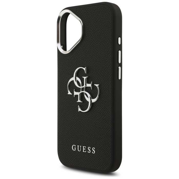 Etui Guess Grained Big 4G Classic Logo   do iPhone 17 czarny