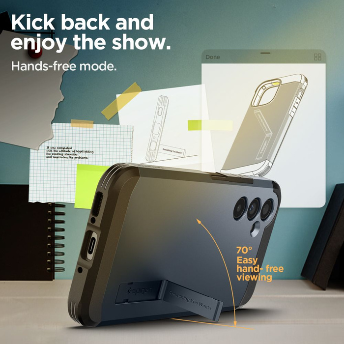 Etui SPIGEN Tough Armor Galaxy A54 5G Metal Slate