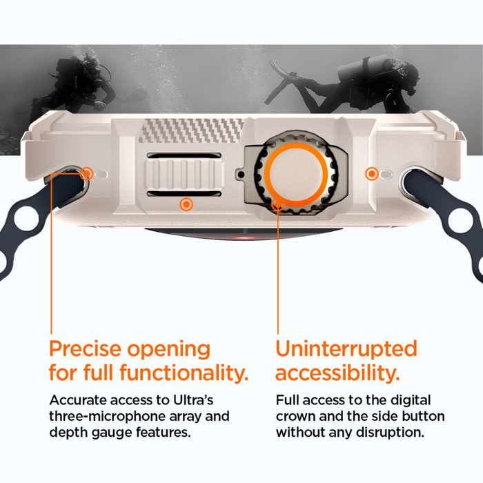 Etui Spigen Rugged Armor Apple Watch Ultra 1 / 2 (49 Mm) Dune Beige Case