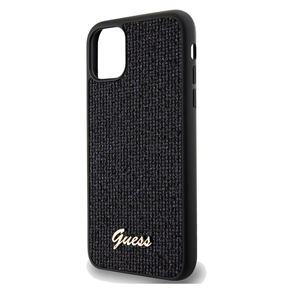 Etui Guess GUHCN61PMSDGSK iPhone 11 / Xr 6.1" czarny/black hardcase Disco Metal Script Case