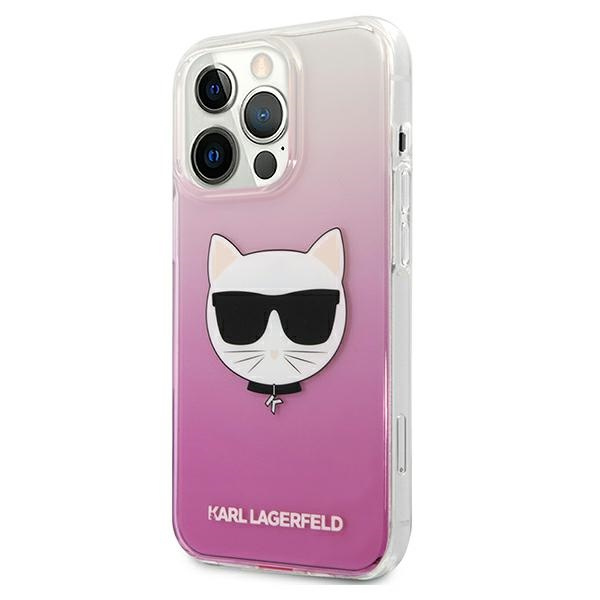 Etui KARL LAGERFELD Apple iPhone 13 Pro Max Choupette Head Różowy Hardcase