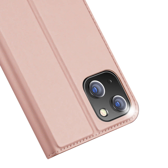 Etui do iPhone 15 Plus pokrowiec z klapką i portfelem Dux Ducis Skin Pro - różowe Case