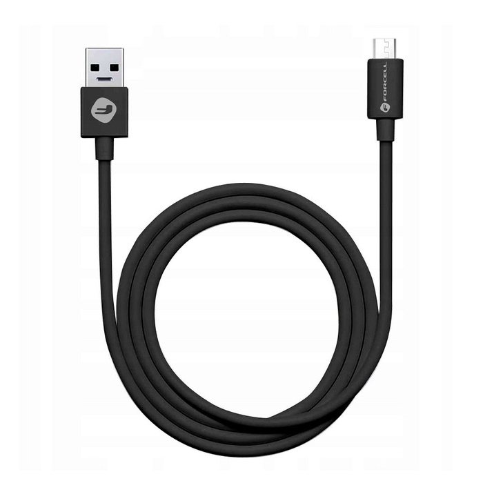 Kabel USB A do Micro USB Forcell F-Energy 2,4A Tuba 1 m C321 czarny