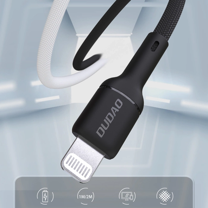 Kabel Dudao L9X 30W USB-C - Lightning 1m - czarny