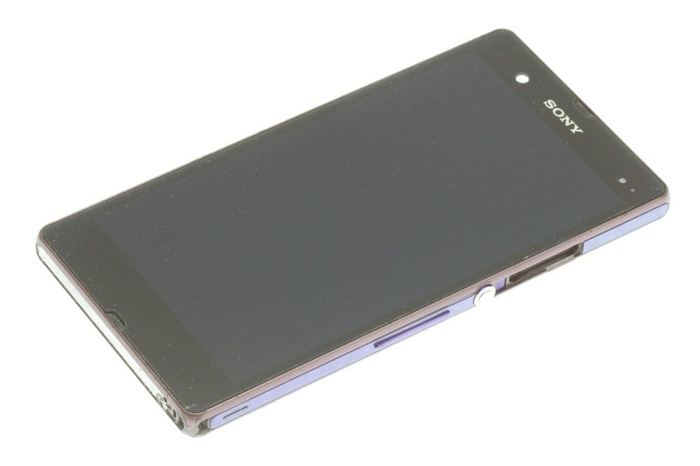 WYŚWIETLACZ SONY Xperia Z Fioletowy Oryginalny LCD Dotyk 