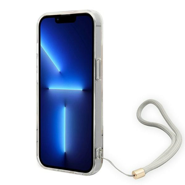 Etui GUESS Apple iPhone 14 Plus Flower Strap Fioletowy Hardcase