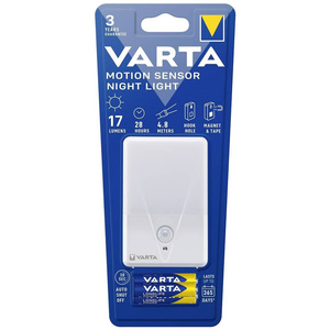 VARTA lampka nocna z czujnikiem ruchu (Motion sensor night lamp) 16624 + 3 x bateria R3 (AAA)